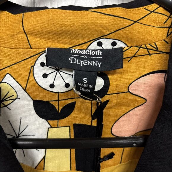 Womens Size S ModCloth X Dupenny Printed Dress NWT - Picture 2 of 6